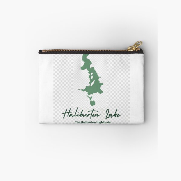 Item preview, Haliburton Lake, Ontario - Vintage Green Minimalist Map designed and sold by GranitePaddle.