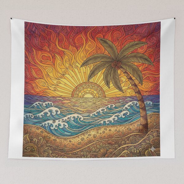 Item preview, Abstract Beach designed and sold by PaintedbyCarol.