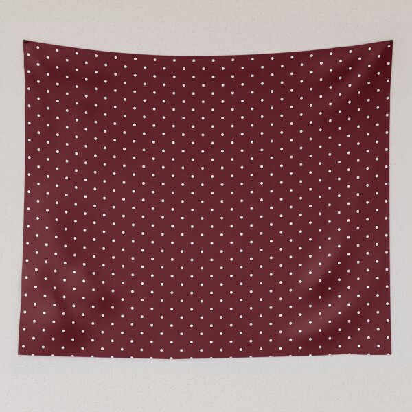 Item preview, Cherry red and white Polka dot pattern designed and sold by RishabhArts1.