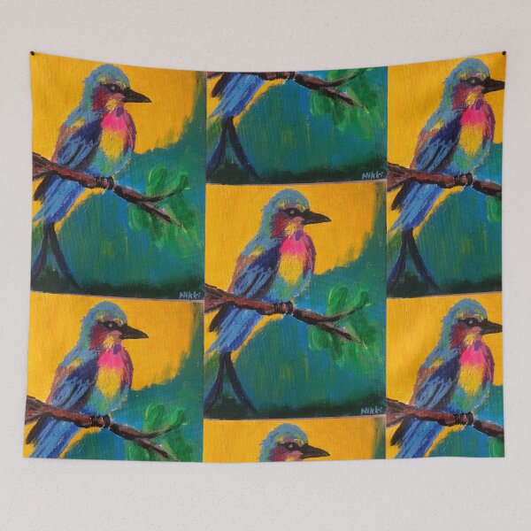 Item preview, Lilac-Breasted Roller – Zimbabwe Bird Series No. 1 designed and sold by Nikkiart24.redbubble.com.