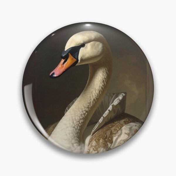 Aperçu de l'œuvre Élégant portrait de cygne royal de la Renaissance créée et vendue par Rutvain.