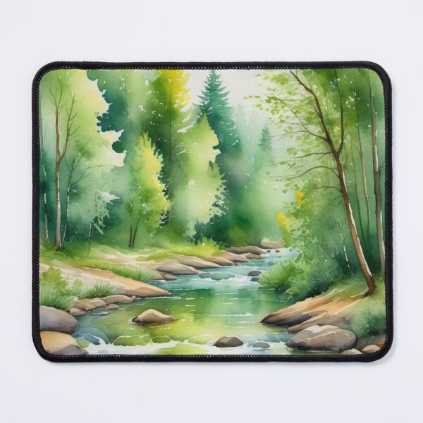 Item preview, Calm river through the forest designed and sold by Kraftbaum.
