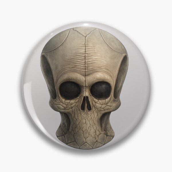 Item preview, Mute Alien Skull designed and sold by 4 Fingers Ink.