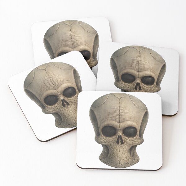 Item preview, Mute Alien Skull designed and sold by 4 Fingers Ink.