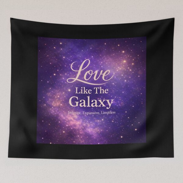 Item preview, Love Like The Galaxy – Cosmic Inspirational Quote Art | Spiritual Manifestation Aesthetic Design designed and sold by Custom Crest.