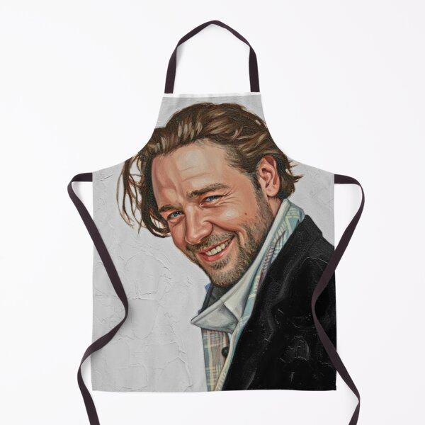 Item preview, The Rogue’s Grin: Russell Crowe Expressive Impasto Portrait designed and sold by Art's Diner.