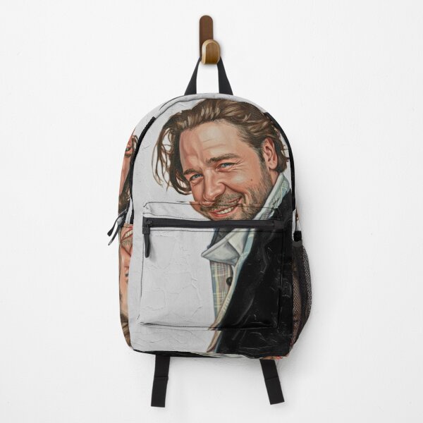 Item preview, The Rogue’s Grin: Russell Crowe Expressive Impasto Portrait designed and sold by Art's Diner.