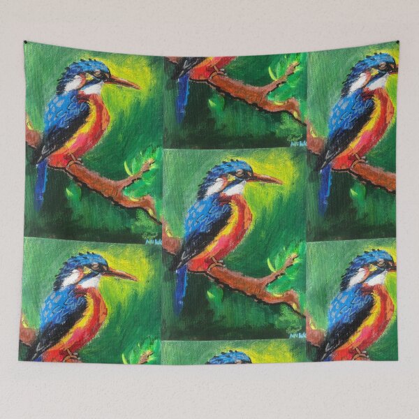 Item preview, Malachite Kingfisher – Zimbabwe Bird Series No. 2 designed and sold by Nikkiart24.redbubble.com.