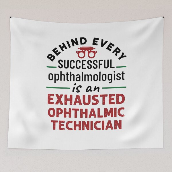 Item preview, Funny Ophthalmic Technician Exhausted designed and sold by jaygo.