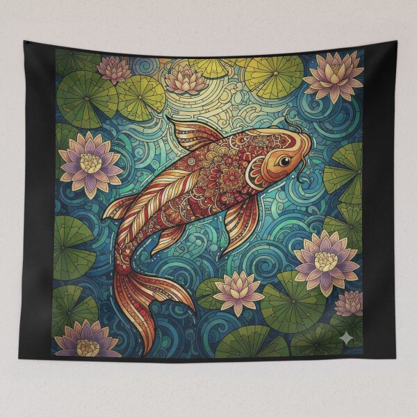 Item preview, Abstract Koi designed and sold by PaintedbyCarol.
