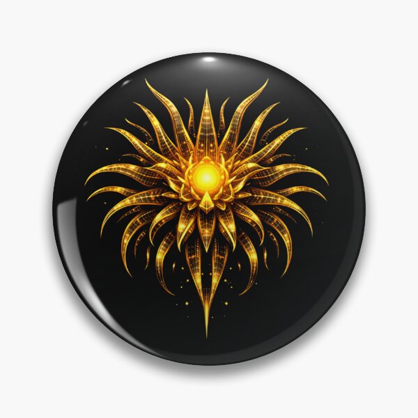 Item preview, Void Anemone — “Abyss Bloom” – Futuristic golden anemone with void glow (Sci-Fi Floral Statement) designed and sold by slinsish.