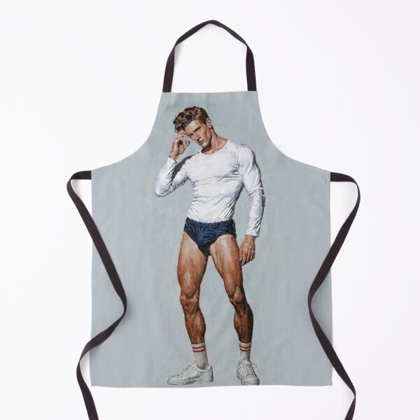 Item preview, Retro Athletic Male Illustration – Vintage Fitness Art designed and sold by gayishdesign.