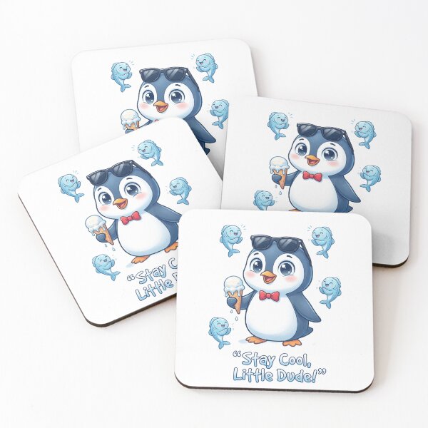 Item preview, Cute Penguin Ice Cream Little Dude designed and sold by DenBox.