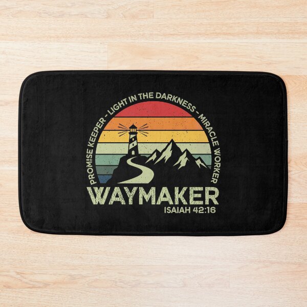 Item preview, Waymaker Christian Typography Inspirational Bible Verse designed and sold by Blok45.