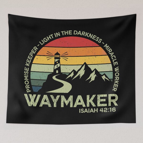 Item preview, Waymaker Christian Typography Inspirational Bible Verse designed and sold by Blok45.