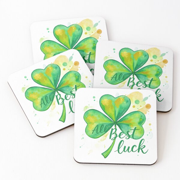 Item preview, Watercolor Shamrock - All Best Luck Clover designed and sold by Kedspicedesign.