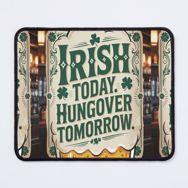 Item preview, Funny St Patrick’s Day Drinking – Irish Today Hungover Tomorrow designed and sold by InspiredCreatives.