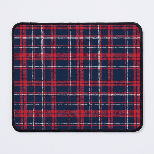 Item preview, Columbus Blue Jackets plaid tartan designed and sold by Broken Antler Designs .