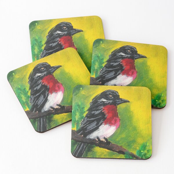 Item preview, Crimson-Breasted Shrike – Zimbabwe Bird Series No. 4 designed and sold by Nikkiart24.redbubble.com.