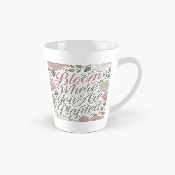 Item preview, Bloom Where You Are Planted Rose Quote designed and sold by CoquetteLunaCo.