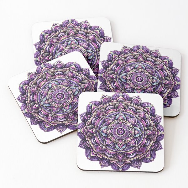 Item preview, Purple Mandala Intricate Sacred Geometry Art designed and sold by SurfGlitch.