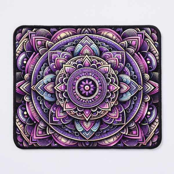 Item preview, Purple Mandala Intricate Sacred Geometry Art designed and sold by SurfGlitch.