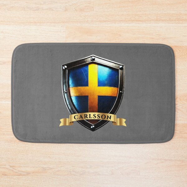 Item preview, Carlsson Sweden Heraldic Name Shield designed and sold by Highlandkings.