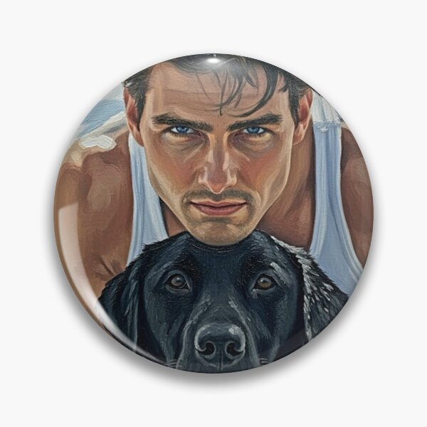 Item preview, Man’s Best Friend: Tom Cruise Soulful Coastal Portrait designed and sold by Art's Diner.