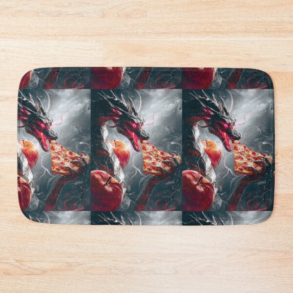 Item preview, Infernal Pizza Dragon – Dark Fantasy Surreal Beast Art designed and sold by Grafititee.