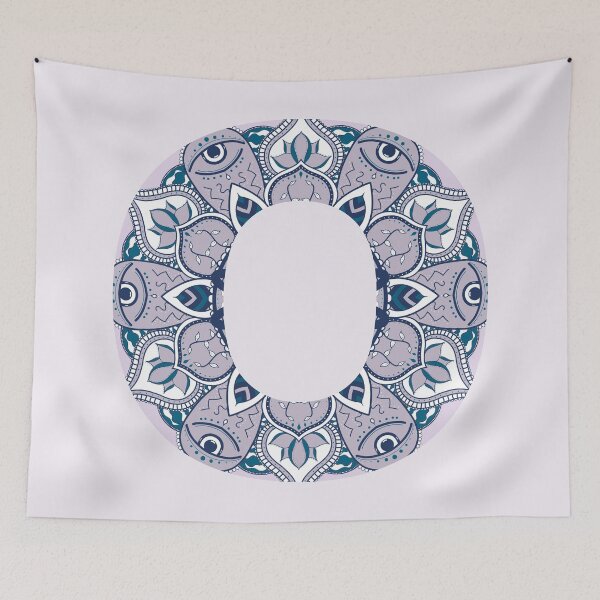Item preview, Purple Initial O Mandala designed and sold by abirose30.