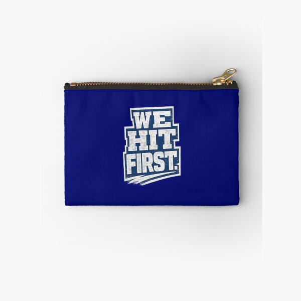 Item preview, We Hit First – Canterbury Bulldogs Aggressive Fan Statement Design designed and sold by BKRsport.