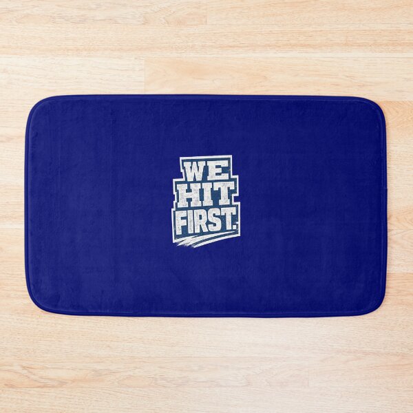 Item preview, We Hit First – Canterbury Bulldogs Aggressive Fan Statement Design designed and sold by BKRsport.