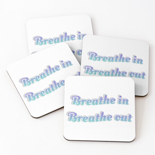 Item preview, Breathe In, Breathe Out – Mindfulness Quote Design designed and sold by CosmicCutouts.