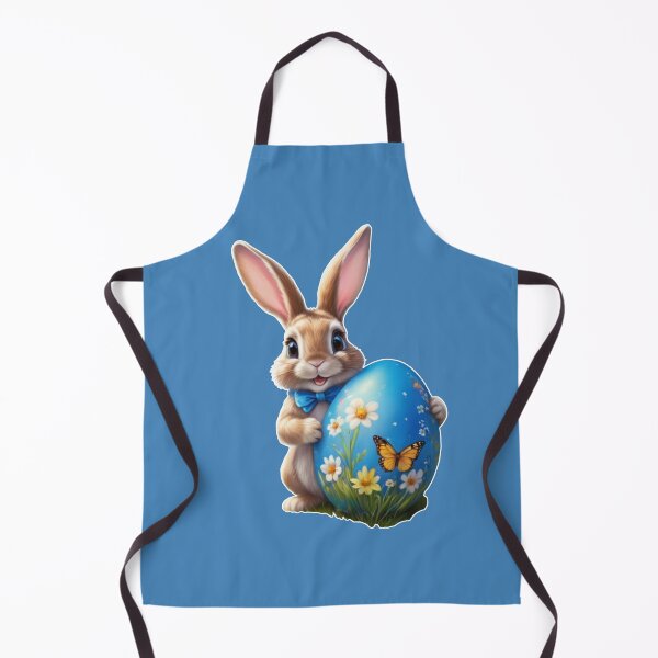 Item preview, Easter bunny with blue bow designed and sold by HA-Design-Kunst.