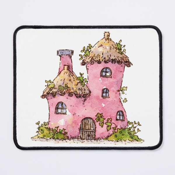 Item preview, Pink Cottagecore Fairy Garden House designed and sold by bubblegoth.
