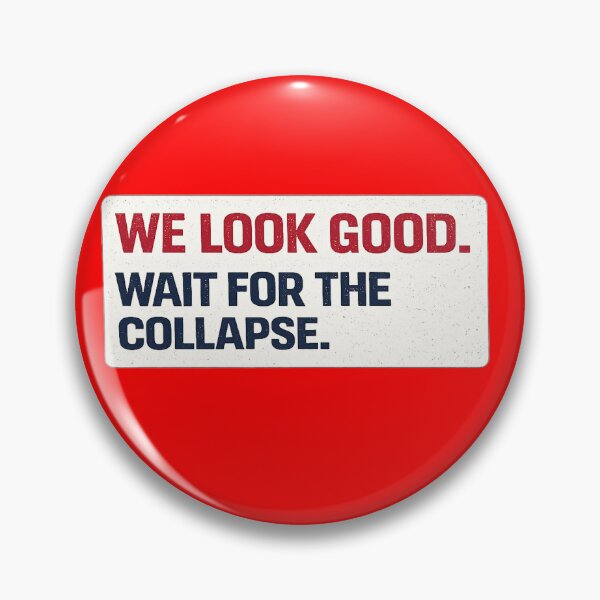 Item preview, We Look Good. Wait for the Collapse – England Cricket Fan Humor Design designed and sold by BKRsport.