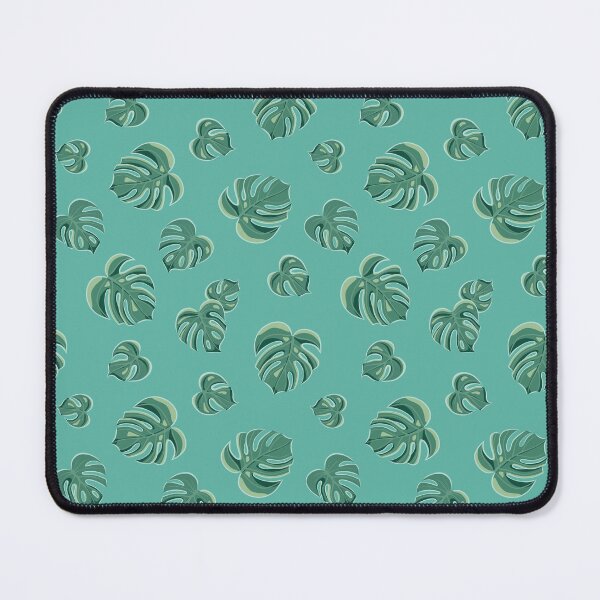 Item preview, Sully's Monstera Leaf Trio Pattern on Turquoise designed and sold by Scarlet Moody.