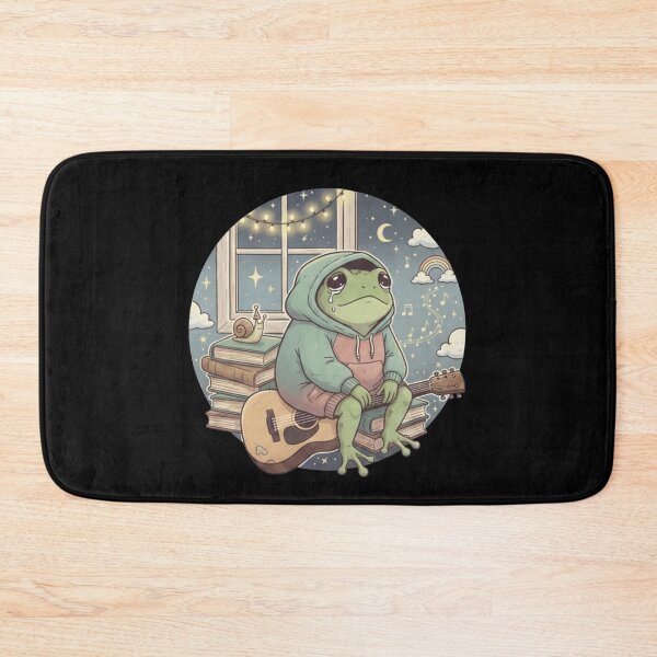 Item preview, This Is Home - Sad Frog in Hoodie with Guitar designed and sold by TSE DESIGN.