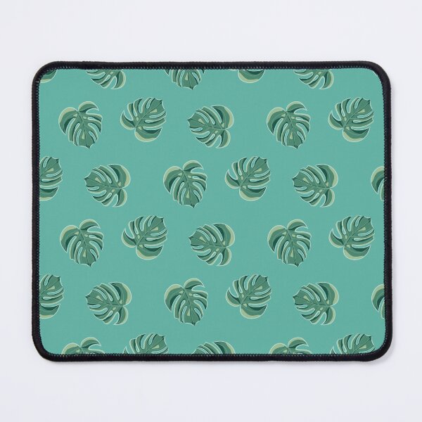 Item preview, Sully's Big Monstera Leaf - Simple Pattern on Turquoise designed and sold by Scarlet Moody.