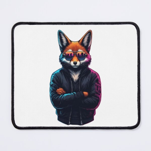 Item preview, Synthwave Fox - Retro Neon Sunset designed and sold by RetroRascalStudio.