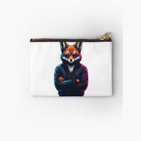 Item preview, Synthwave Fox - Retro Neon Sunset designed and sold by RetroRascalStudio.