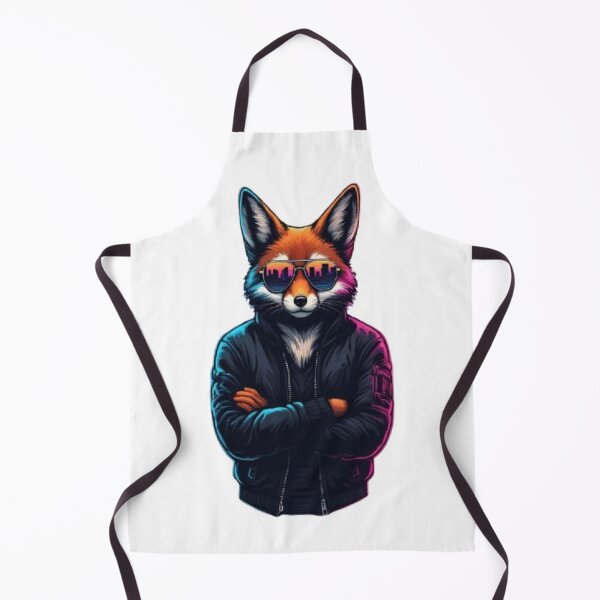 Item preview, Synthwave Fox - Retro Neon Sunset designed and sold by RetroRascalStudio.