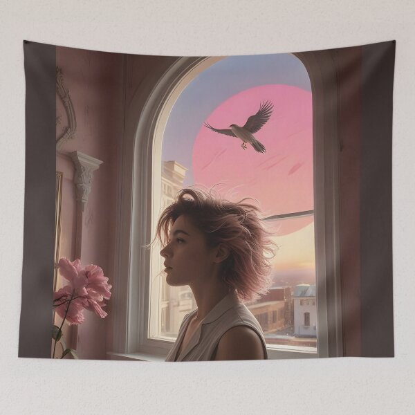 Item preview, Through Time and the Pink Light designed and sold by KunstGeist.