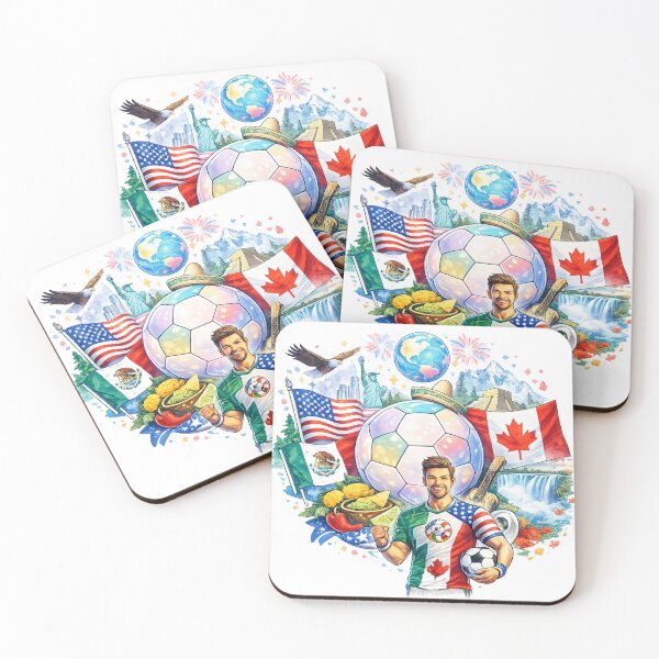 Item preview, USA Mexico Canada Football Pastel World Cup designed and sold by Tender Flower Clothing.