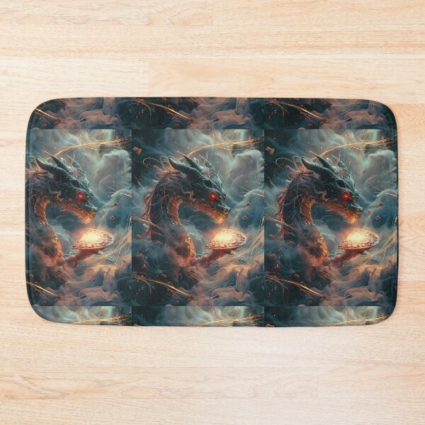 Item preview, Infernal Pizza Dragon – Dark Fantasy Surreal Beast Art designed and sold by Grafititee.