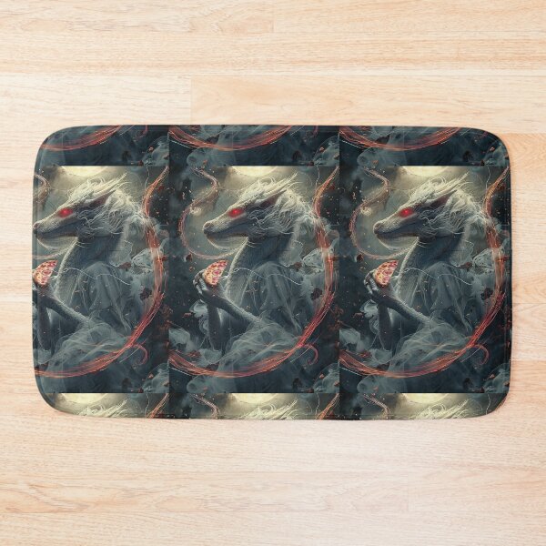 Item preview, Infernal Pizza Dragon – Dark Fantasy Surreal Beast Art designed and sold by Grafititee.