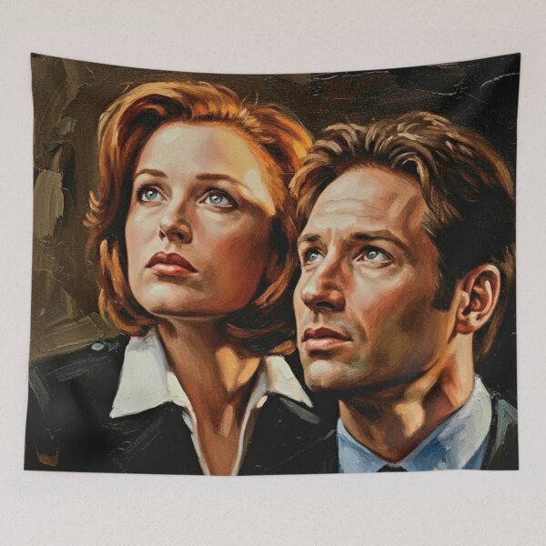 Item preview, The Truth Seekers: Mulder and Scully Iconic X-Files Duo Portrait designed and sold by Art's Diner.