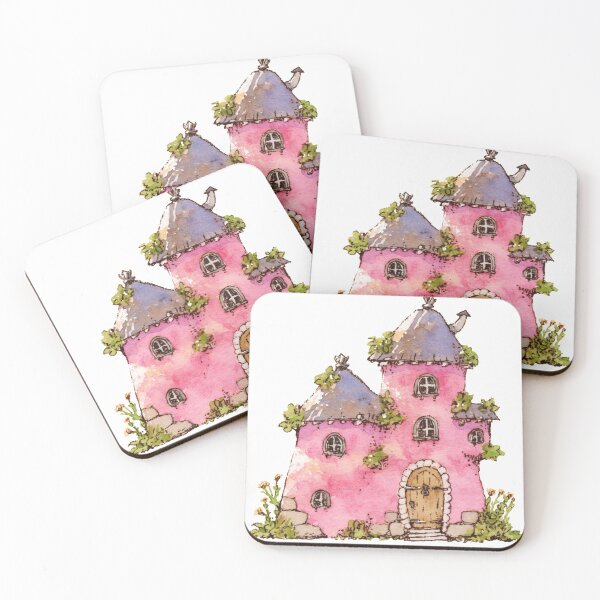 Item preview, Pink Fairy Cottage with Ivy designed and sold by bubblegoth.
