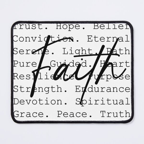 Item preview, Faith Hope Love Believe Trust Christian Typography Faith Words designed and sold by Daughter of a King Designs.