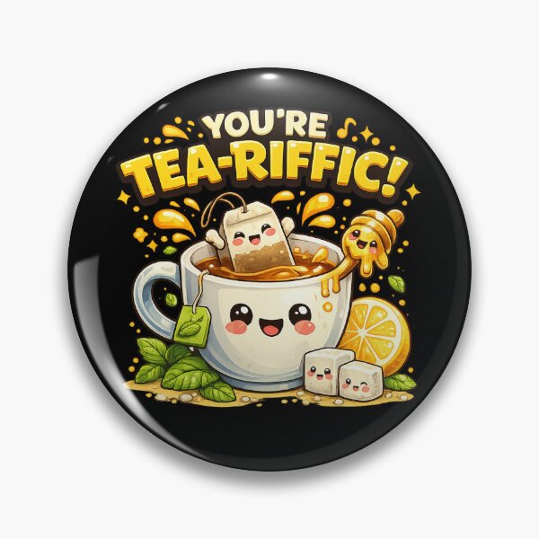 Item preview, You’re Tea-Riffic Cute Pun Shirt designed and sold by Papier Atelier Art.